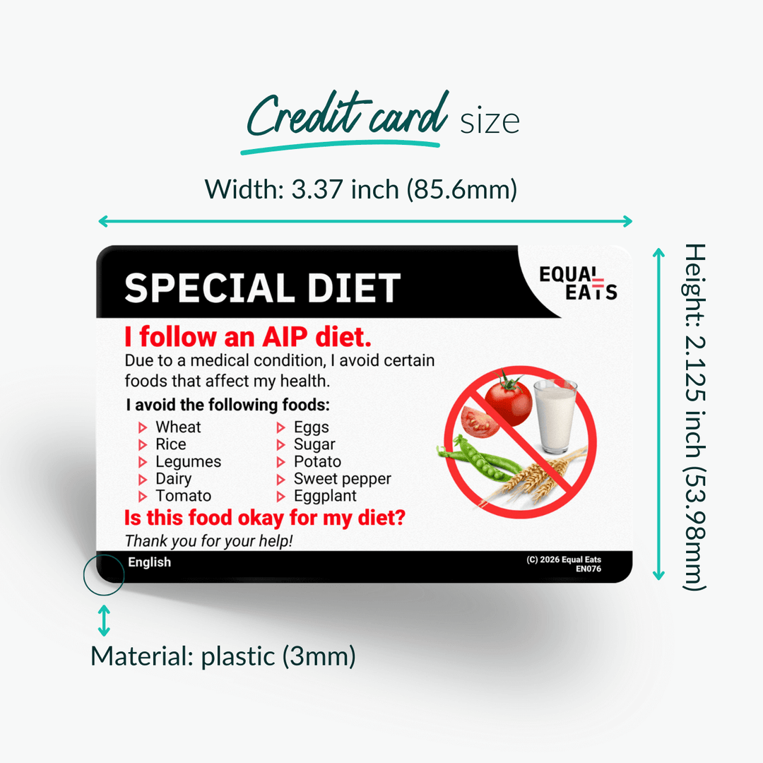Vietnamese AIP Diet Card