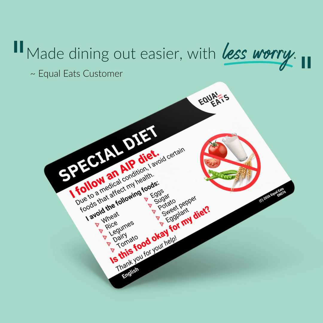 AIP Diet Translation Card
