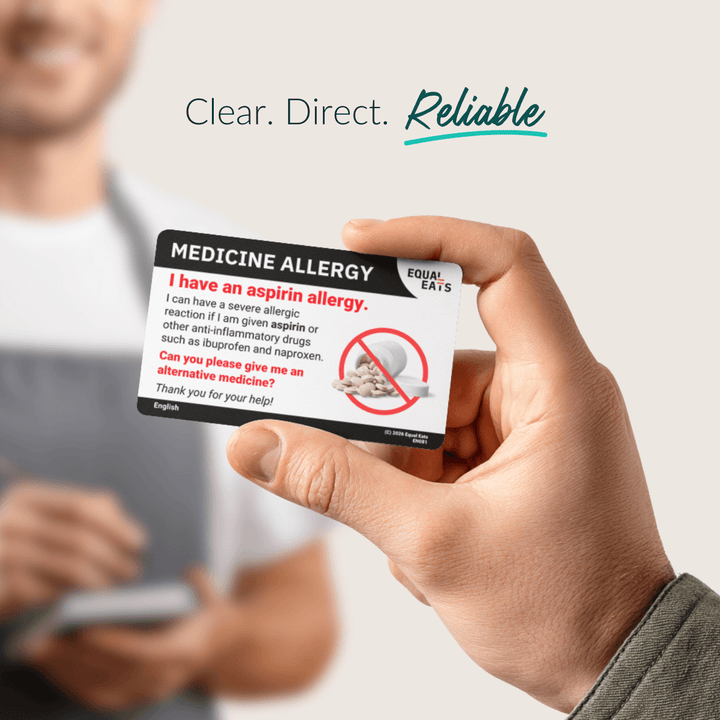 Aspirin Allergy Translation Card