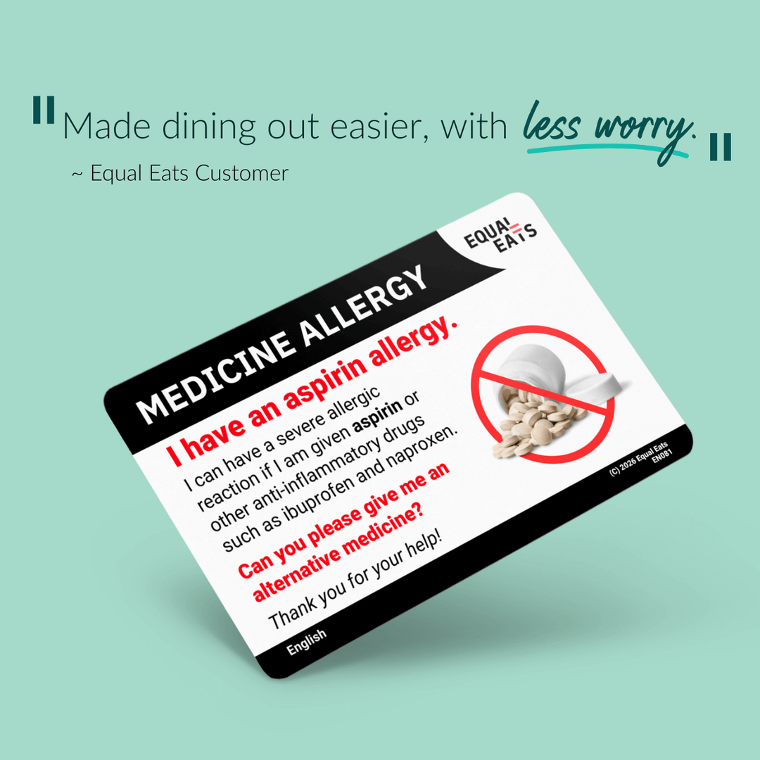 Aspirin Allergy Translation Card