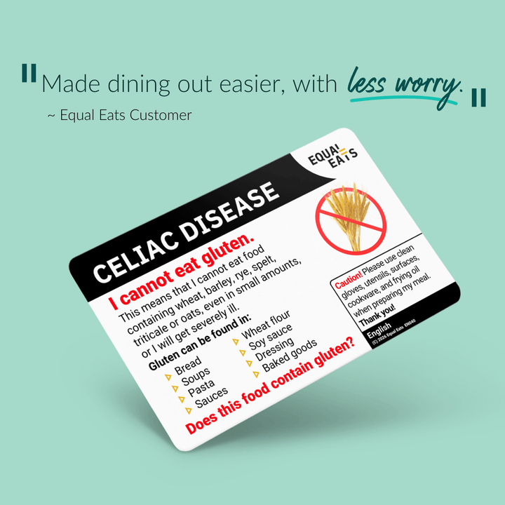 Celiac Disease Translation Card
