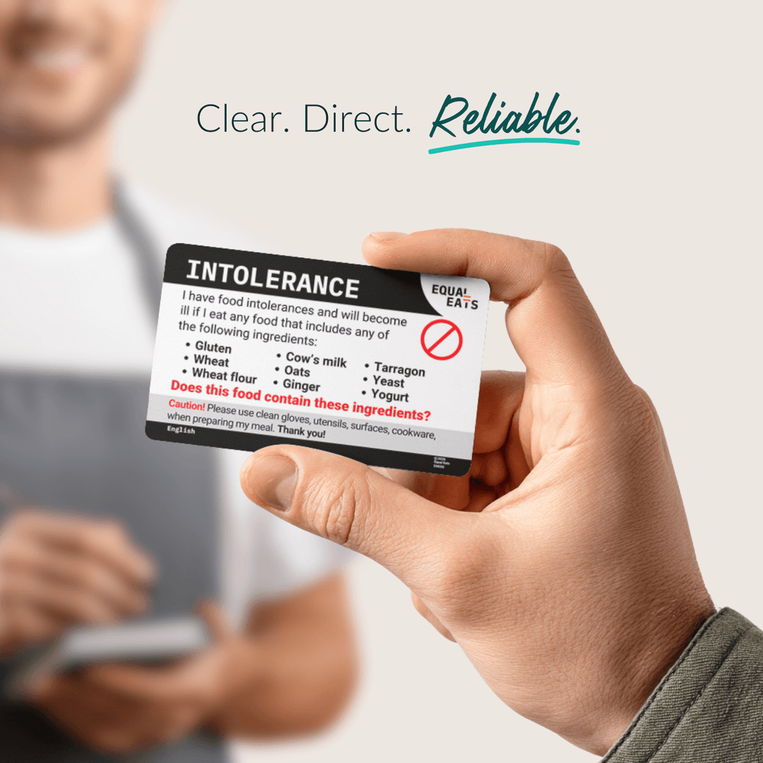 Customized Intolerance Translation Card