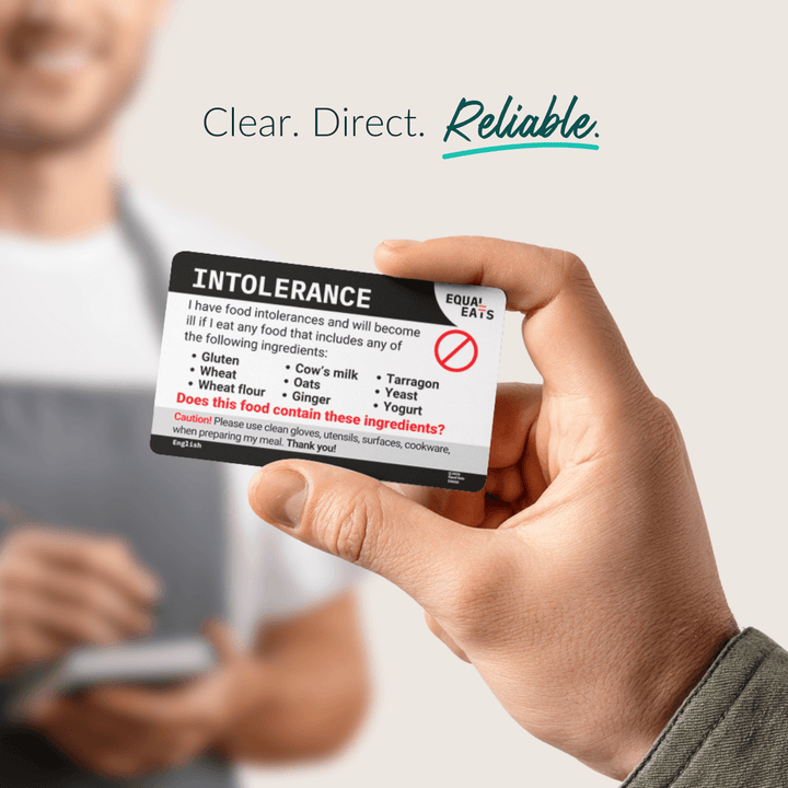 Customized Intolerance Translation Card