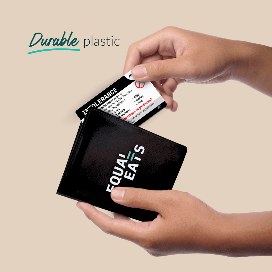 Customized Intolerance Translation Card