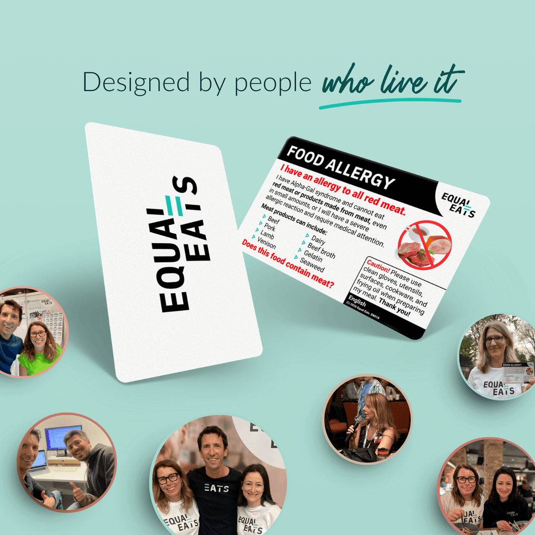 Alpha Gal Allergy Card