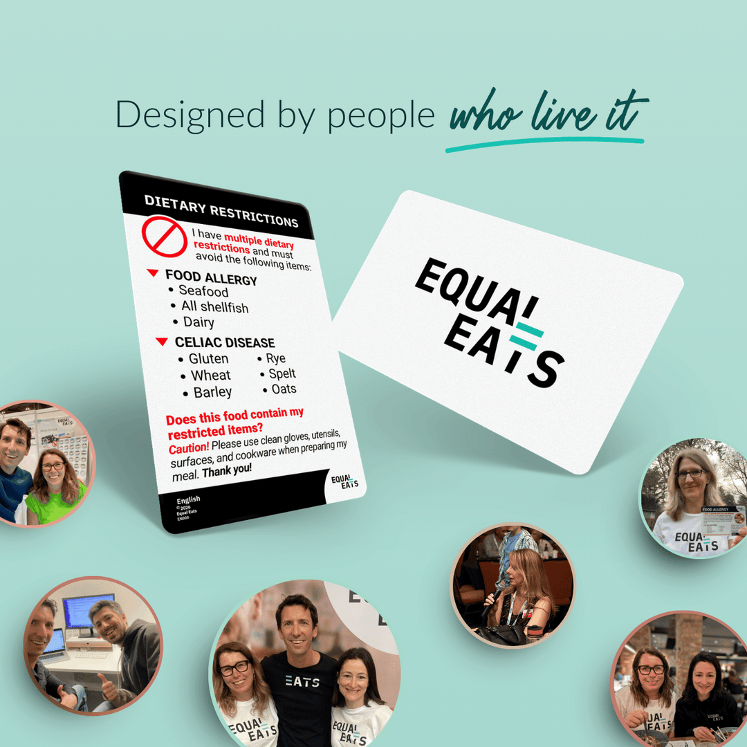 Multiple Dietary Restriction Customized Card