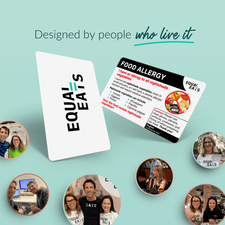 Nightshade Vegetable Allergy Translation Card