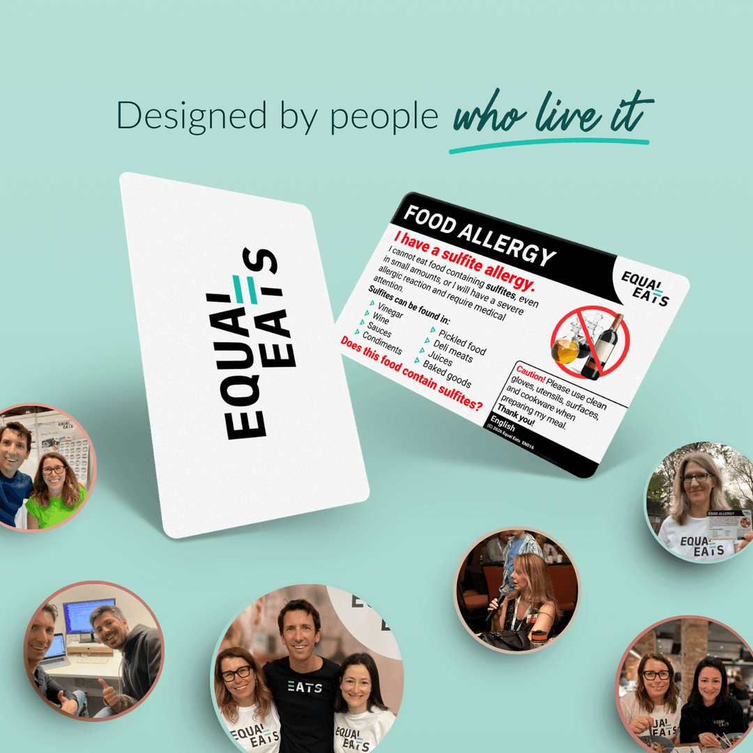 Sulfite Allergy Translation Card