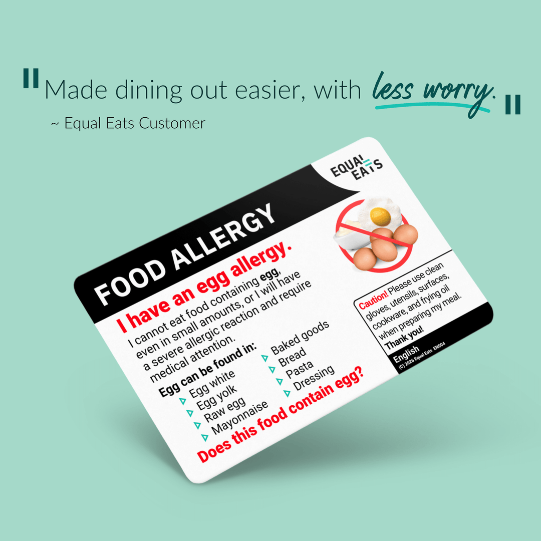 Danish Egg Allergy Card