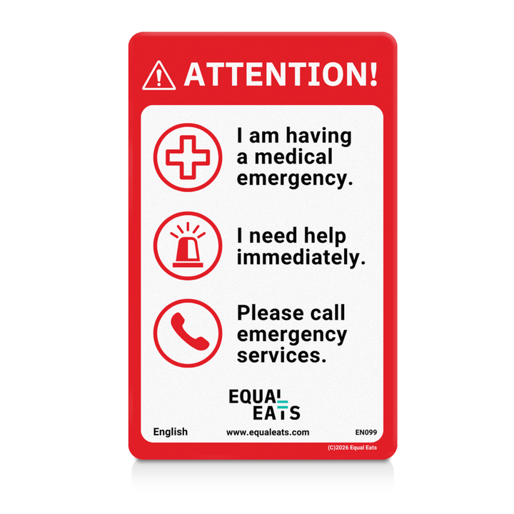 Emergency Translation Card (Plastic)