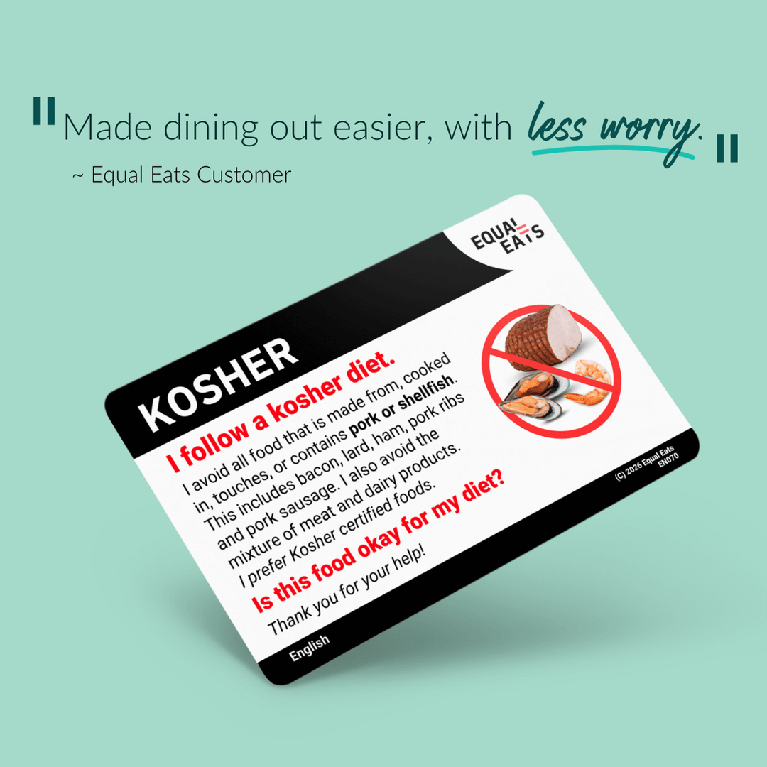 Kosher Diet Translation Card