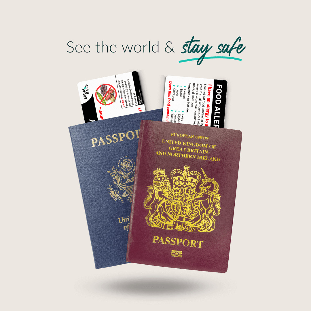 English Legume Allergy Card