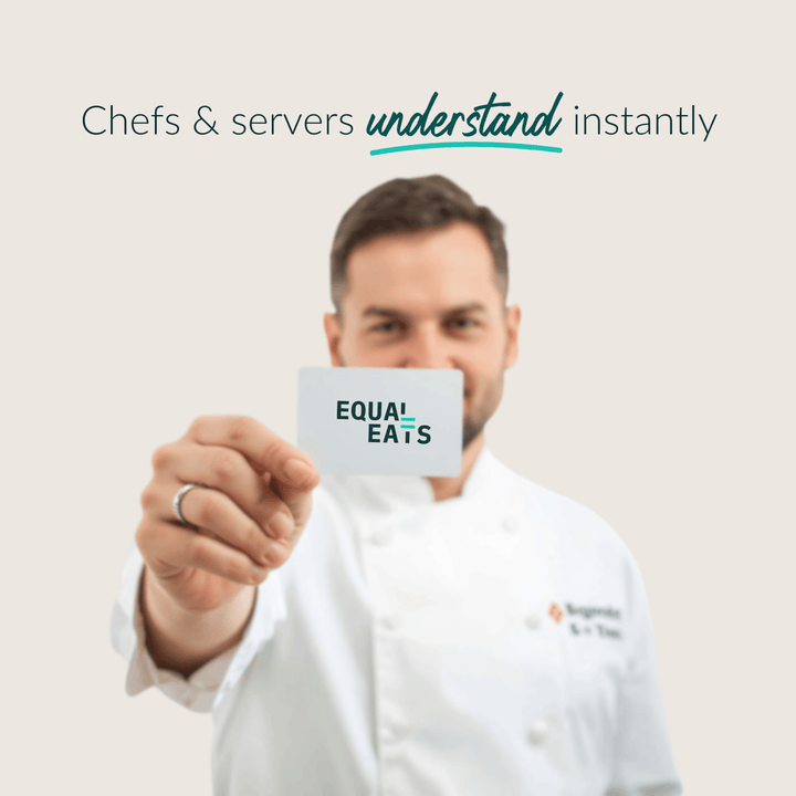 Multiple Dietary Restriction Customized Card