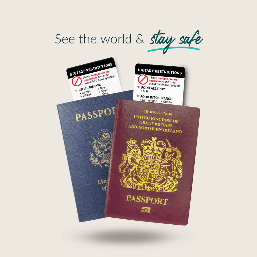 Multiple Dietary Restriction Customized Card