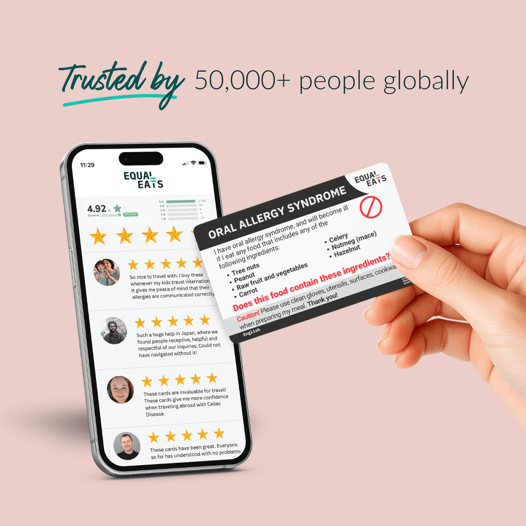 Oral Allergy Syndrome Translation Card