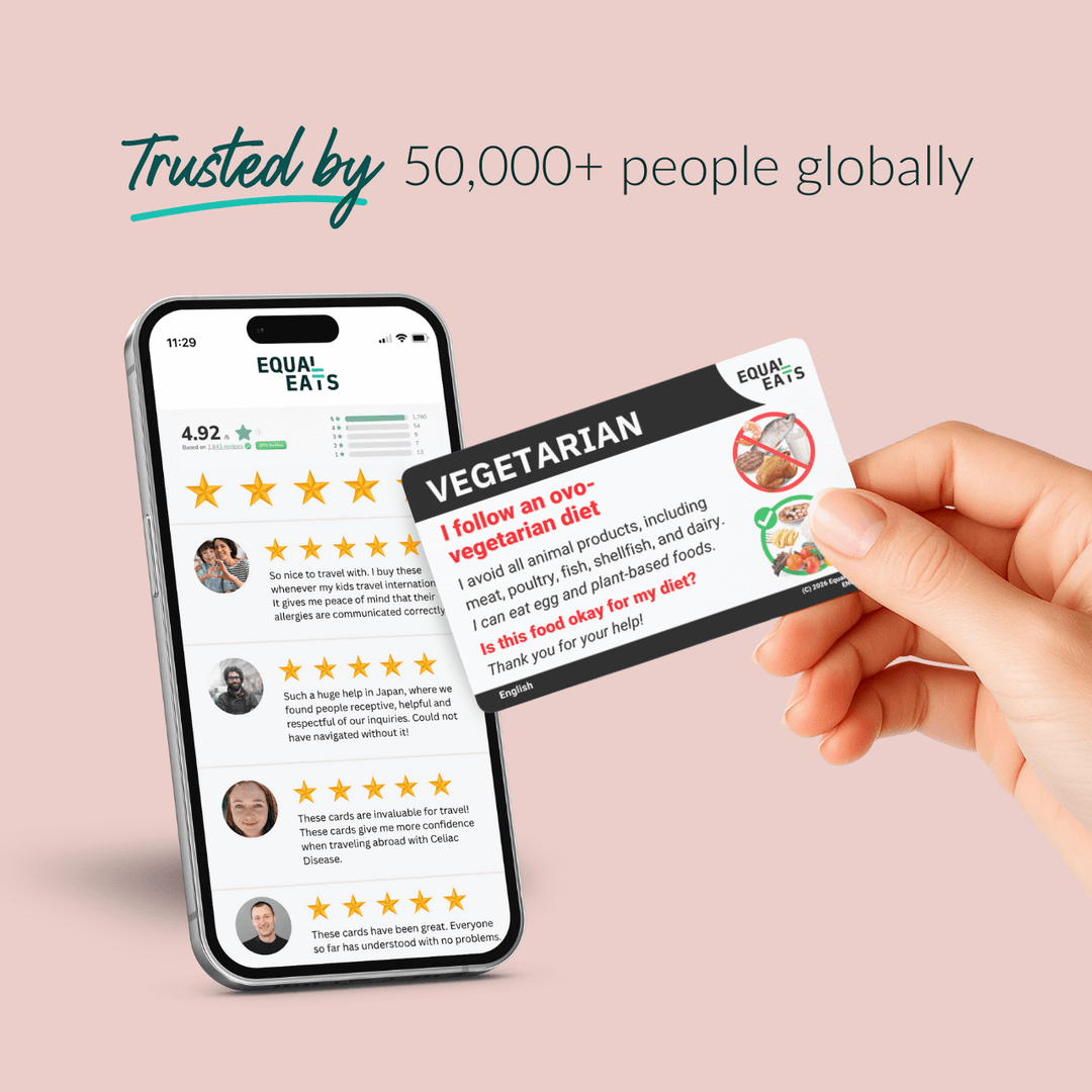 Ovo Vegetarian Translation Card