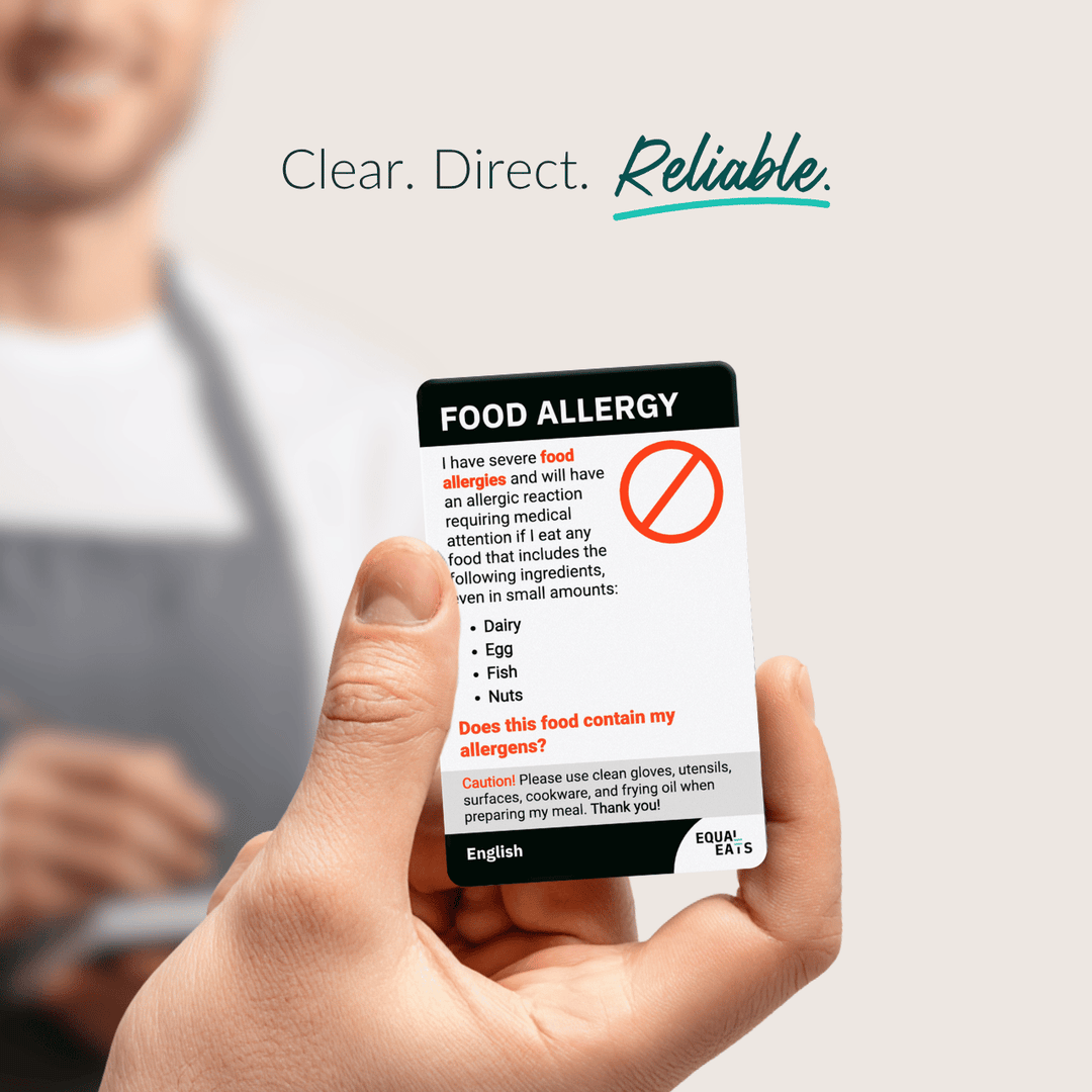 Customized Food Allergy Translation Card