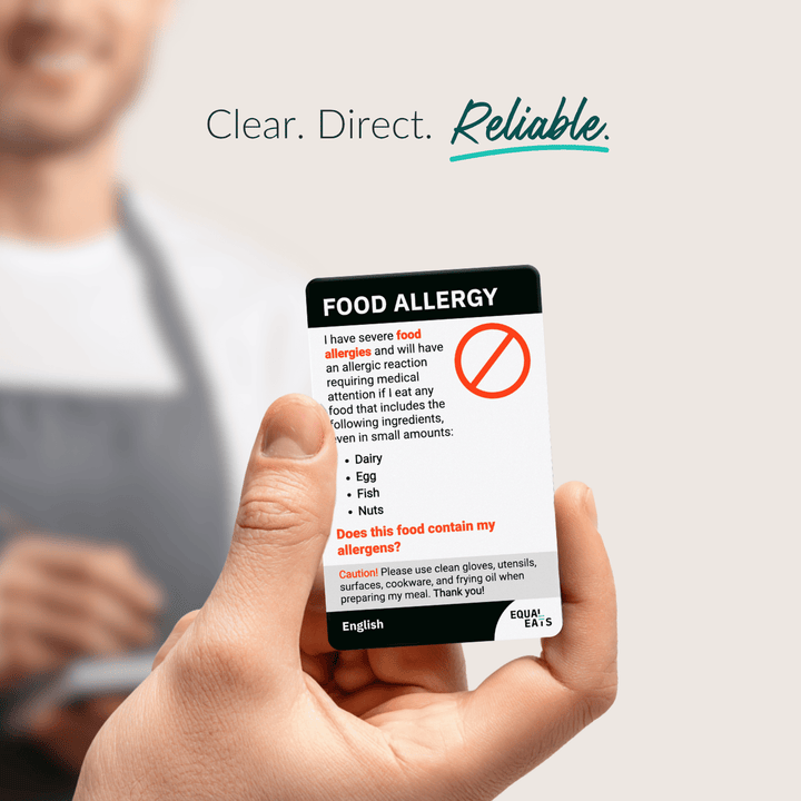 Customized Food Allergy Translation Card