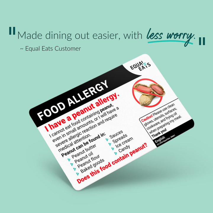 Bulgarian Peanut Allergy Card