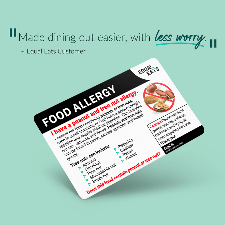 Danish Peanut and Tree Nut Allergy Card