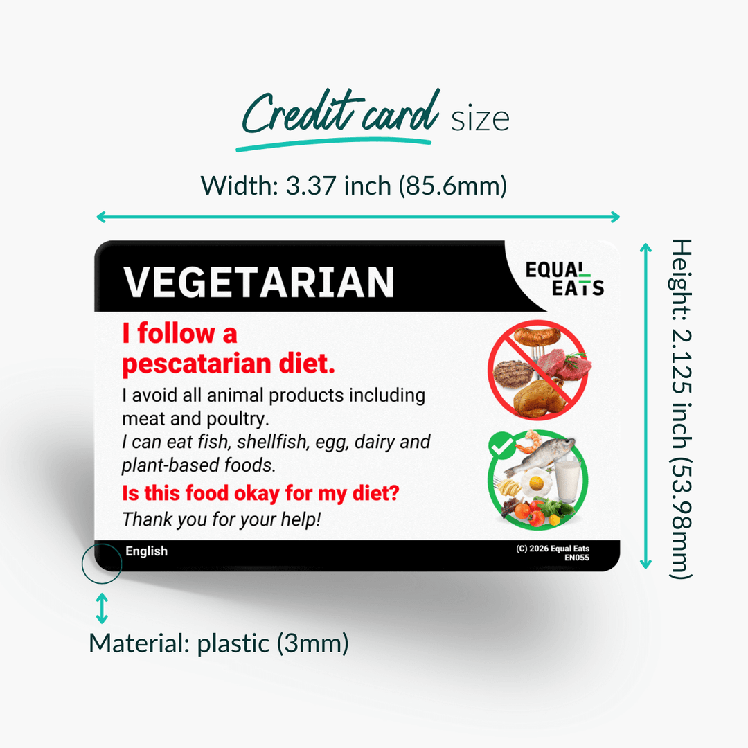 Pescatarian Translation Card