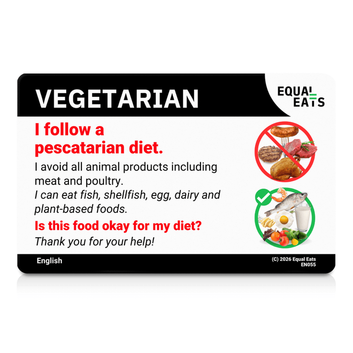 Pescatarian Translation Card