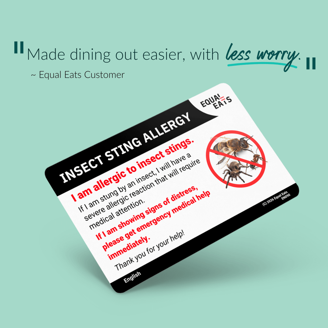 Vietnamese Insect Sting Allergy Card