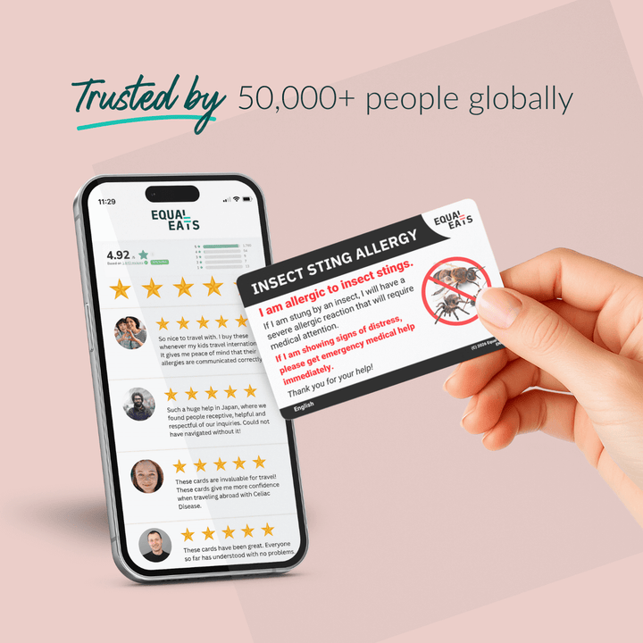 Insect Sting Allergy Translation Card