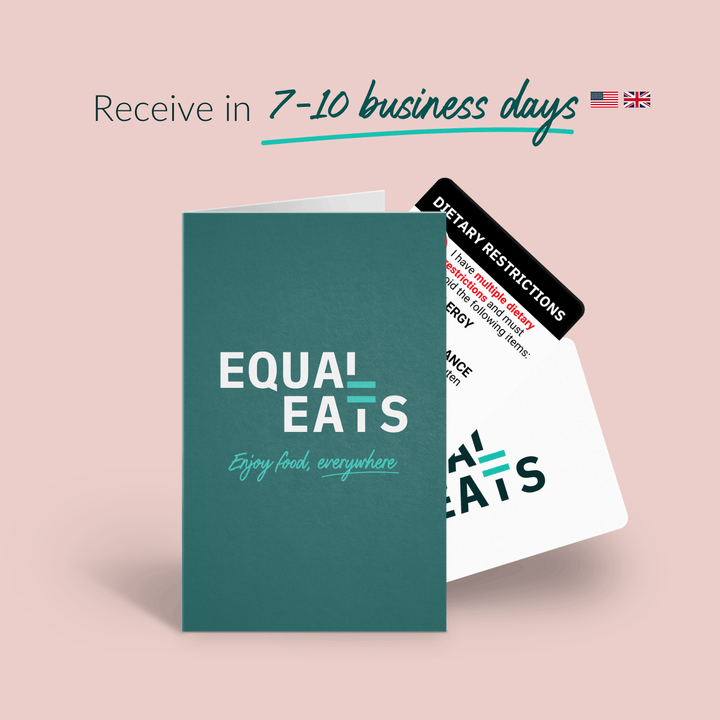 Multiple Dietary Restriction Customized Card