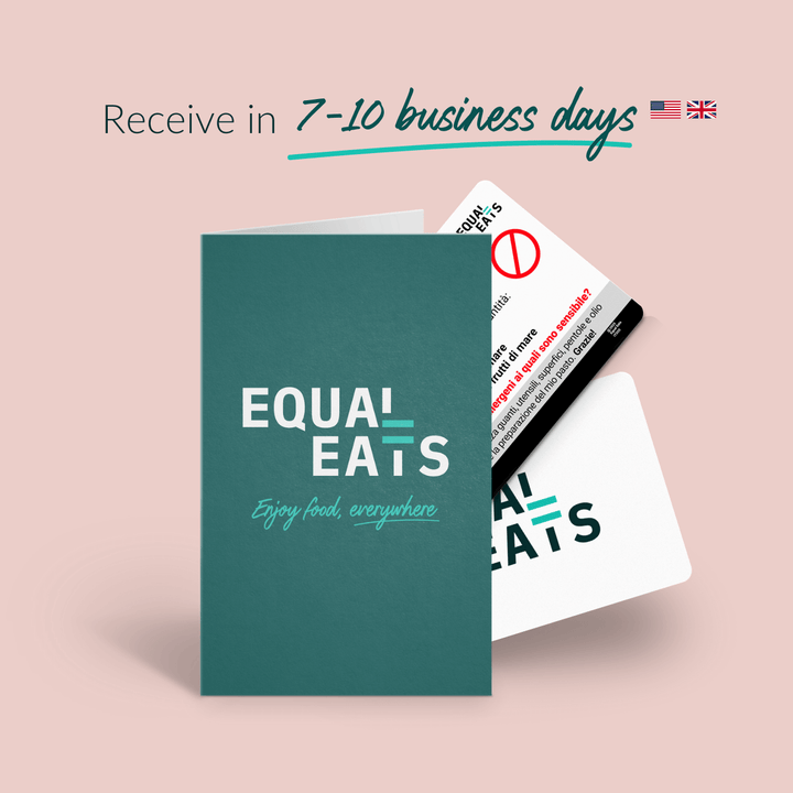 Customized Multiple Food Allergy Translation Card