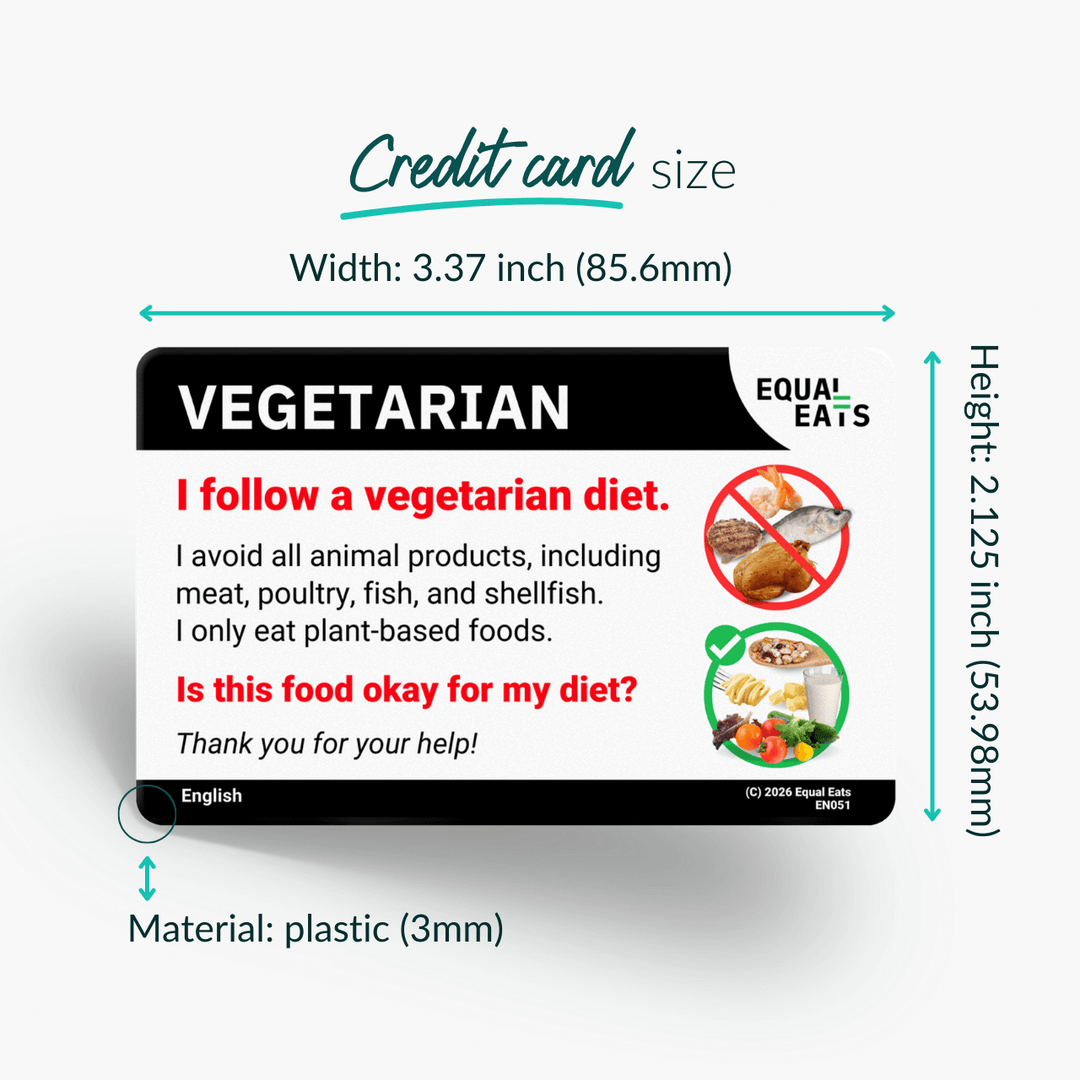 Vegetarian Translation Card