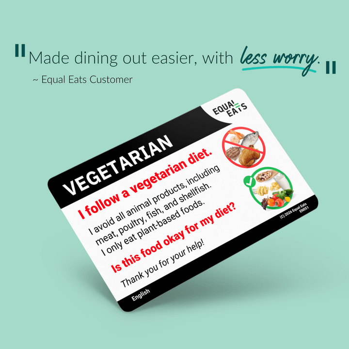 Vegetarian Translation Card