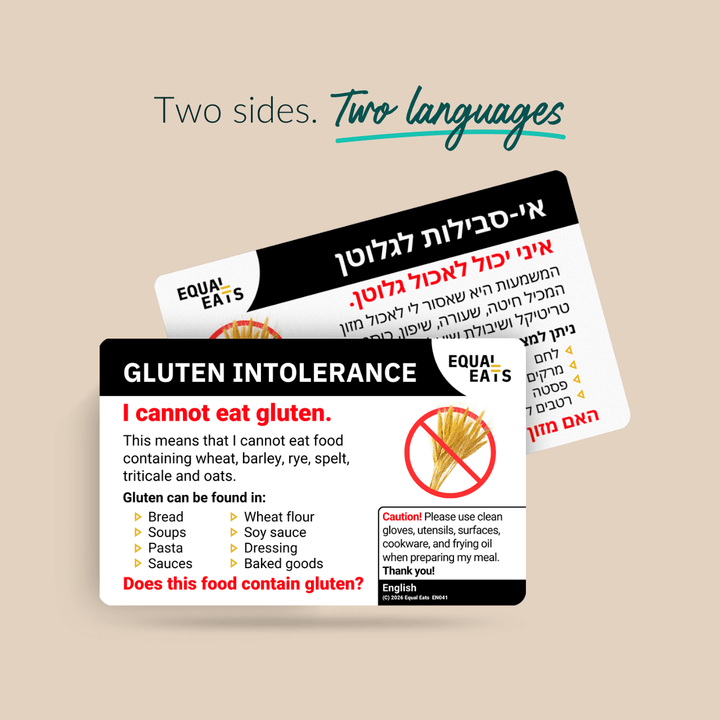Gluten Intolerance Translation Card