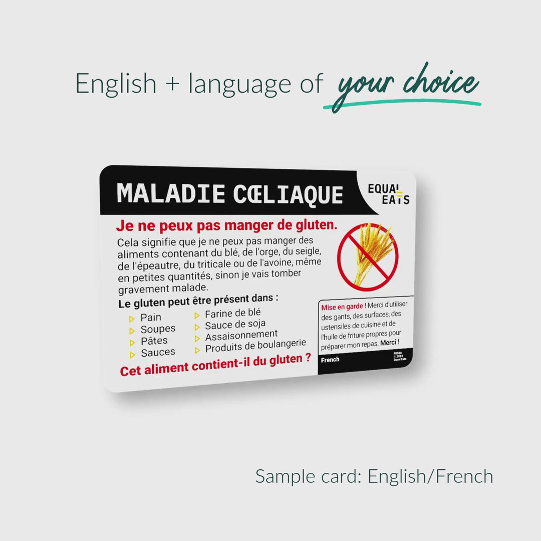 Thai Celiac Disease Card