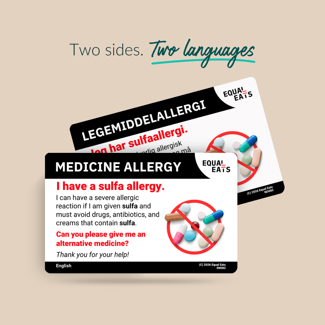 Vietnamese Sulfa Allergy Card