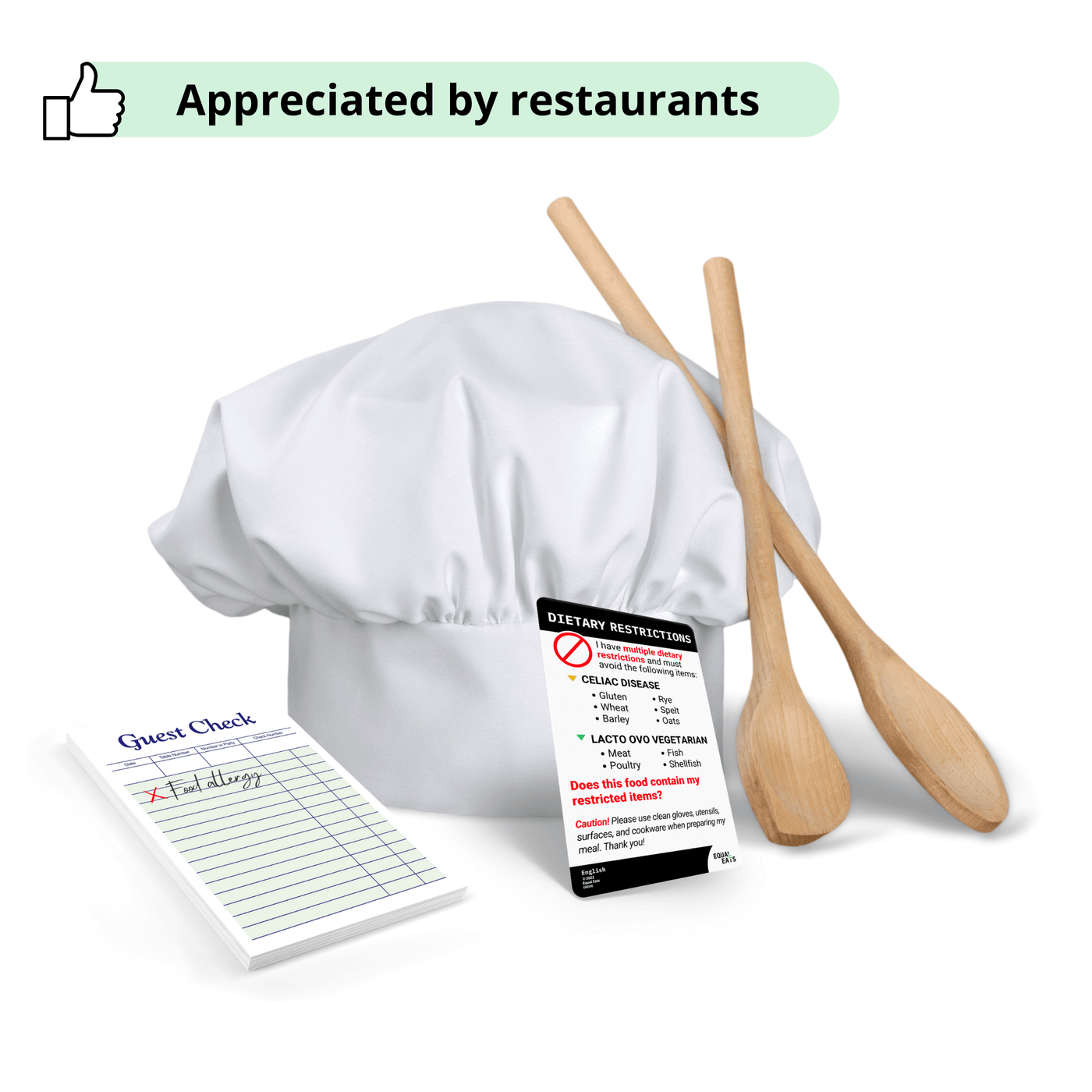 Allergy and Intolerance Chef Card