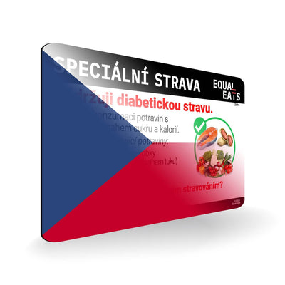 Diabetic Diet in Czech. Diabetes Card for Czech Republic Travel