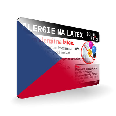 Latex Allergy in Czech. Latex Allergy Travel Card for Czech Republic