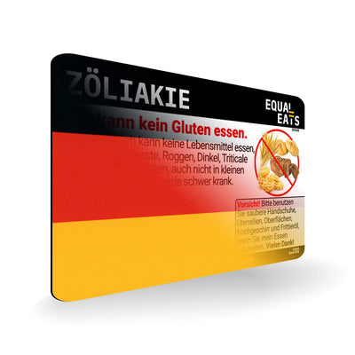 Egg Allergy in German. Egg Allergy Card for Germany
