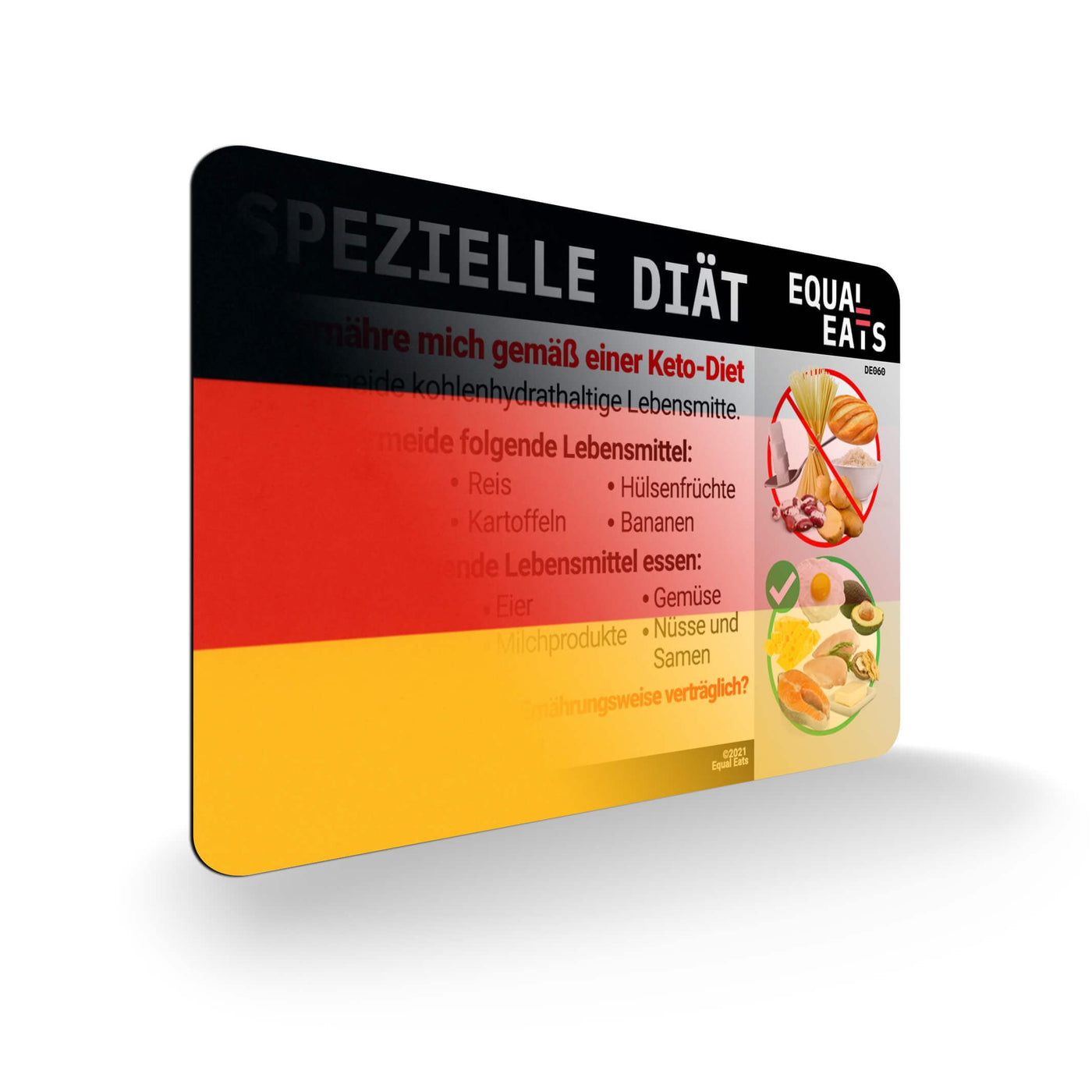 German Keto Diet Card