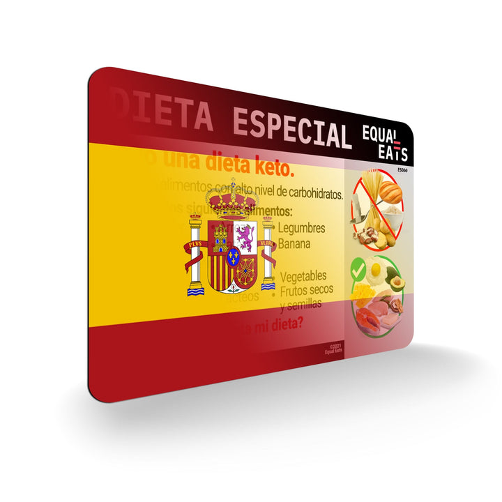 Spanish (Spain) Keto Diet Card