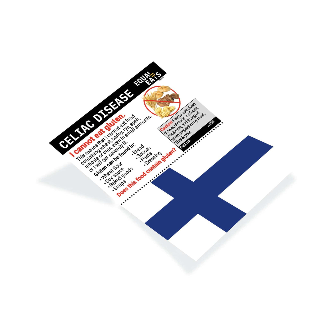 Finnish Gluten Free Card