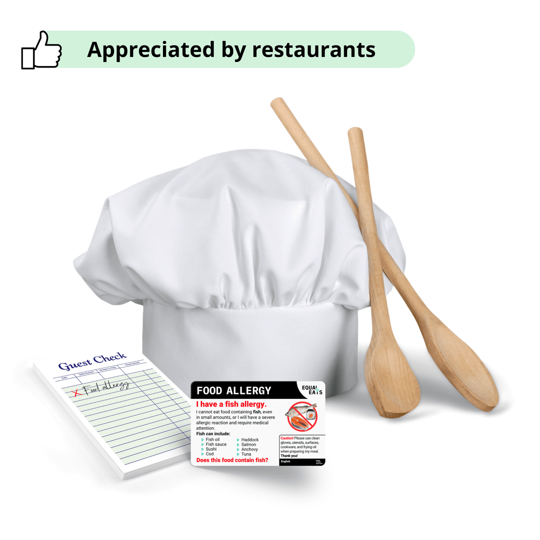 Fish Allergy Chef Card