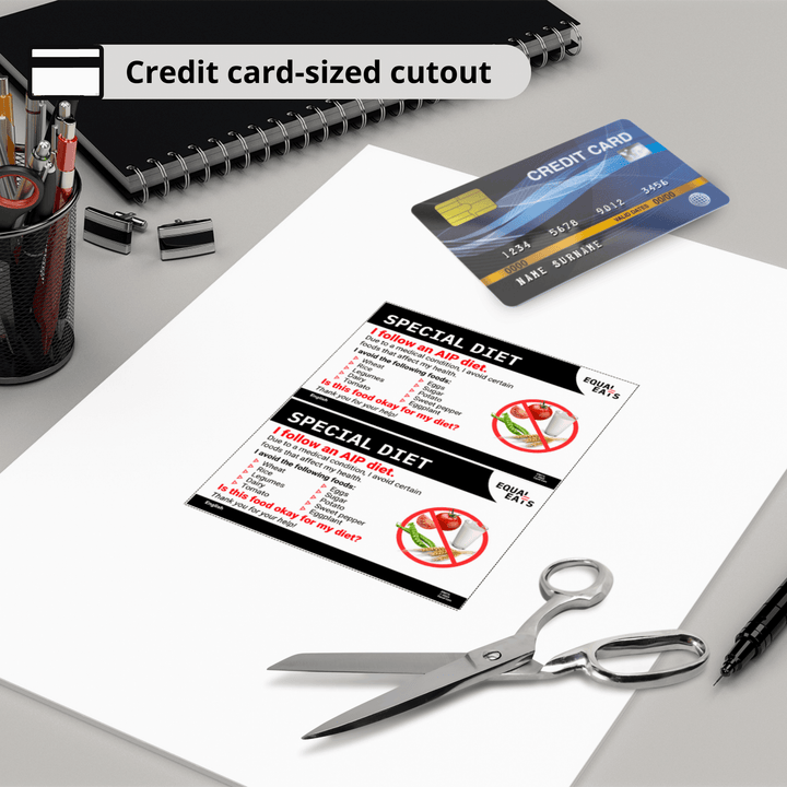 Free English AIP Diet Card (Printable)
