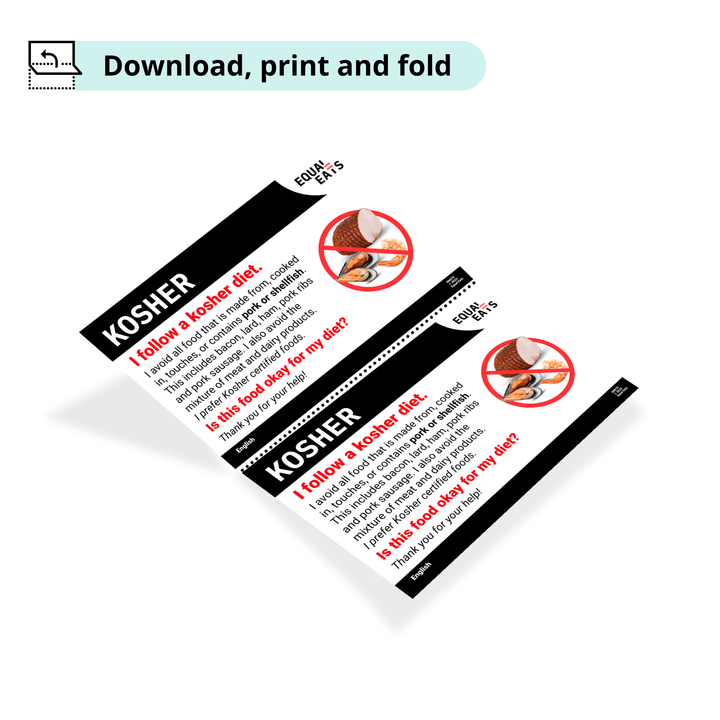 Free Kosher Card (Printable)