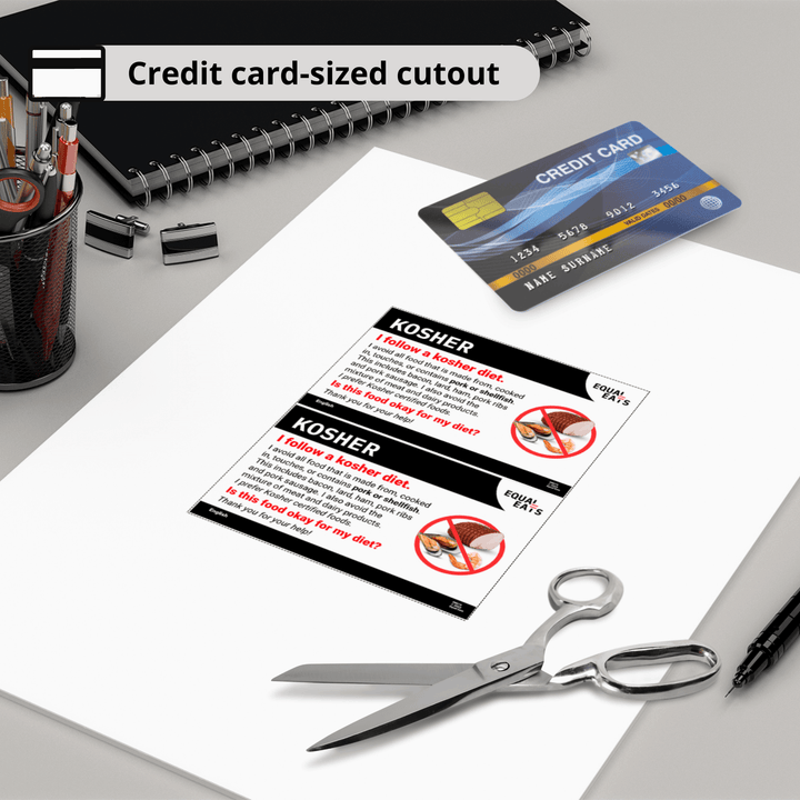 Free Kosher Card (Printable)