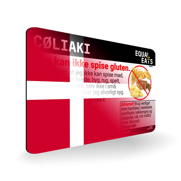 Danish Celiac Disease Card