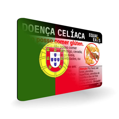 Gluten in Portuguese - Allergy Card