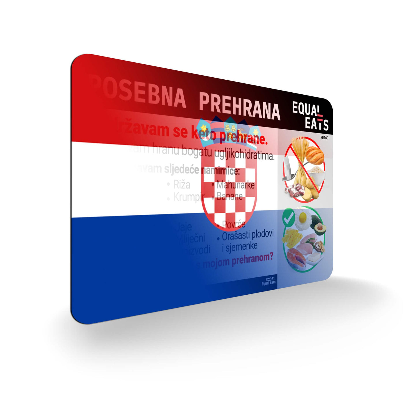 Croatian Keto Diet Card