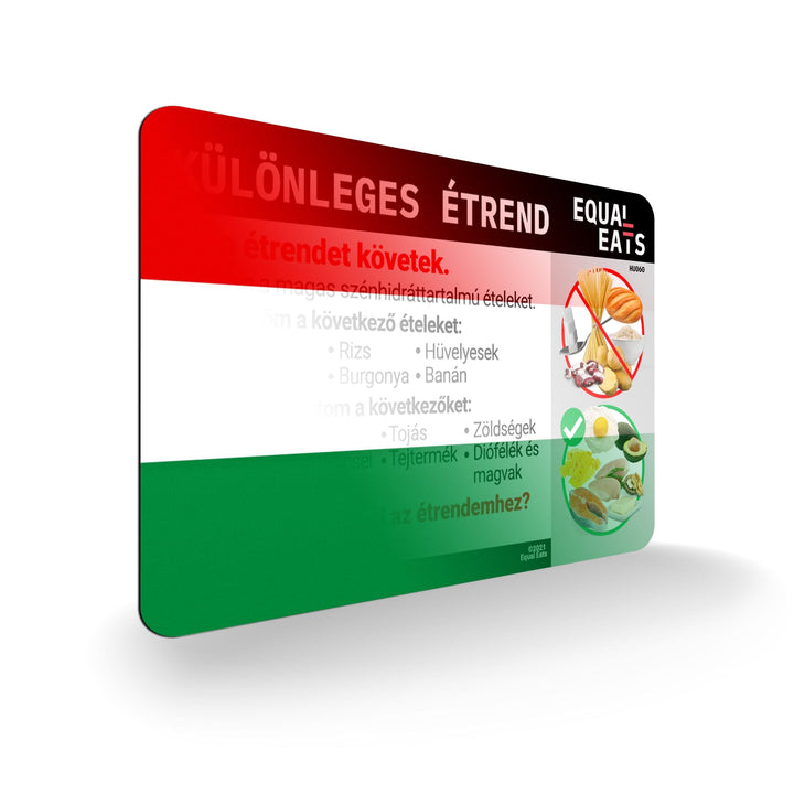 Hungarian Keto Diet Card